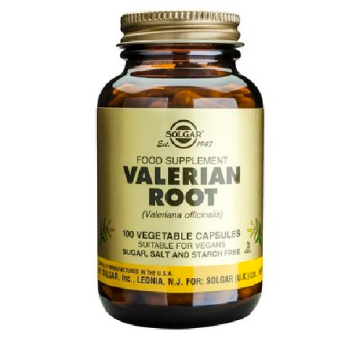 Solgar Valerian Root Συμπλήρωμα Βαλεριάνας για την Αϋπνία με Ηρεμιστική & Χαλαρωτική δράση 100 κάψουλες
