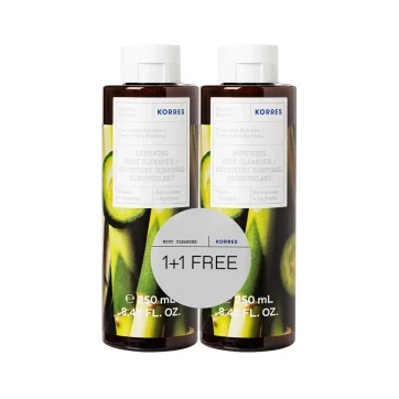 Korres Αγγούρι Bamboo Αφρόλουτρο 250 ml 1+1 Δώρο