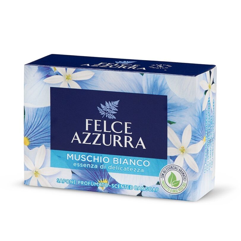 Paglieri Felce Azzurra Muschio Bianco sapone Στερεό σαπούνι με άρωμα λευκού μόσχου 100gr - Image 2