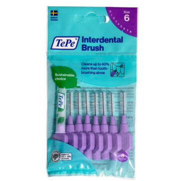 TePe No6 1.1mm Μεσοδόντια Βουρτσάκια(Μωβ) 8τμχ