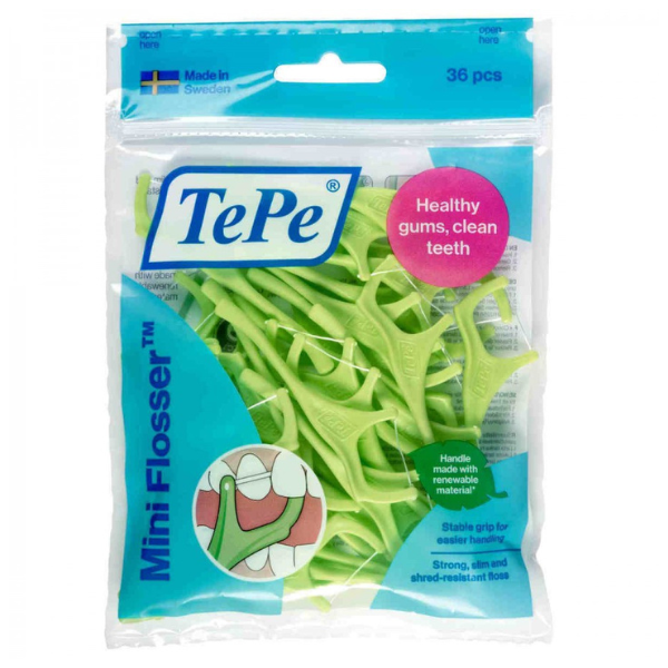 Tepe Mini Flosser συγκρατητήρας (Διχάλα) με οδοντικό νήμα 36 τεμάχια - Image 2