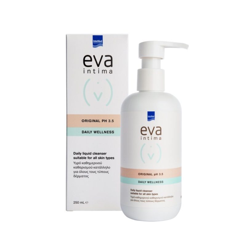 Intermed Eva Intima Original PH3.5 Daily Wellness Υγρό Καθημερινού Καθαρισμού Της Ευαίσθητης Περιοχής Για Όλους Τους Τύπους Δέρματος 250ml