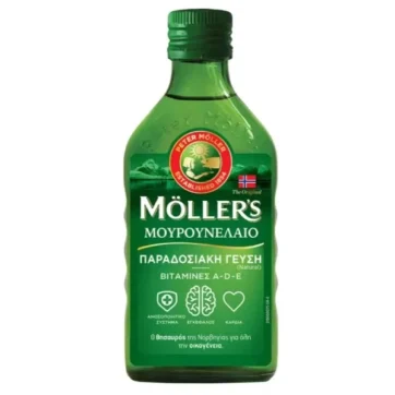 Moller’s Cod Liver Oil Natural Μουρουνέλαιο με Φυσική Γεύση 250ml
