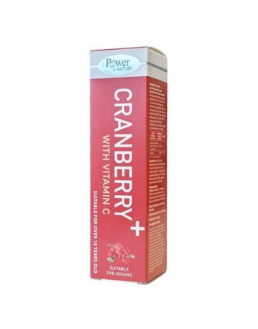 Power Health Cranberry με Βιταμίνη C & Στέβια 20 Αναβράζοντα Δισκία