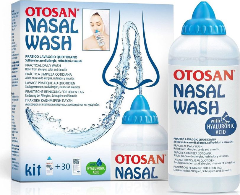 Otosan Nasal Wash Kit Πρακτικό Φιαλίδιο (1τμχ) + Φακελίσκοι (30τμχ) με Φυσιολογικό Ορό 1set
