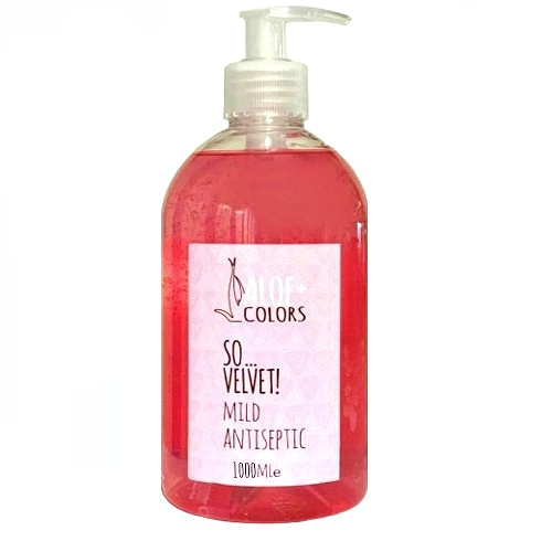 Aloe+ Colors So…Velvet αντιμικροβιακό τζελ χεριών με αλόη & υπέροχο άρωμα πούδρας 1000ml