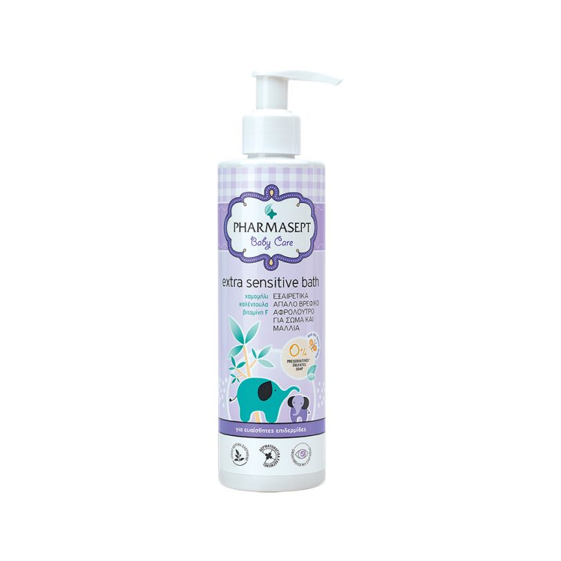Pharmasept Baby Care Extra Sensitive Bath Απαλό Βρεφικό Αφρόλουτρο για Σώμα και Μαλλία 250ml