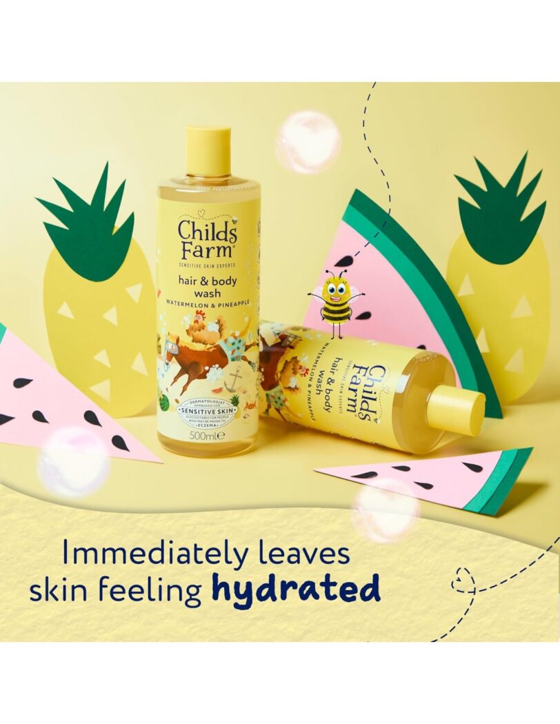 CHILDS FARM HAIR & BODY WASH WATERMELON & PINEAPPLE 500ML - Image 2