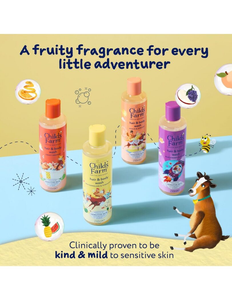 CHILDS FARM HAIR & BODY WASH WATERMELON & PINEAPPLE 500ML - Image 6