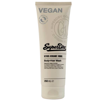 Superdry Signature Body & Hair wash με άρωμα Βέτιβερ, Περγαμόντο & Ξύλο 250ml