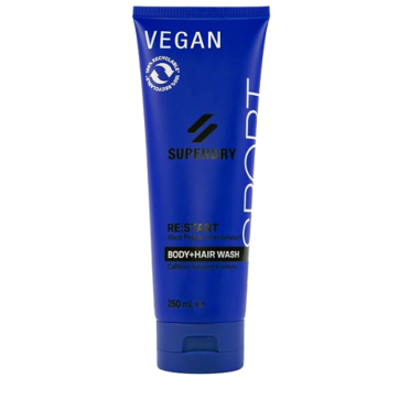 Superdry Sport RE:Start Body & Hair wash με άρωμα μαύρο πιπέρι & Σανδαλόξυλο 250ml