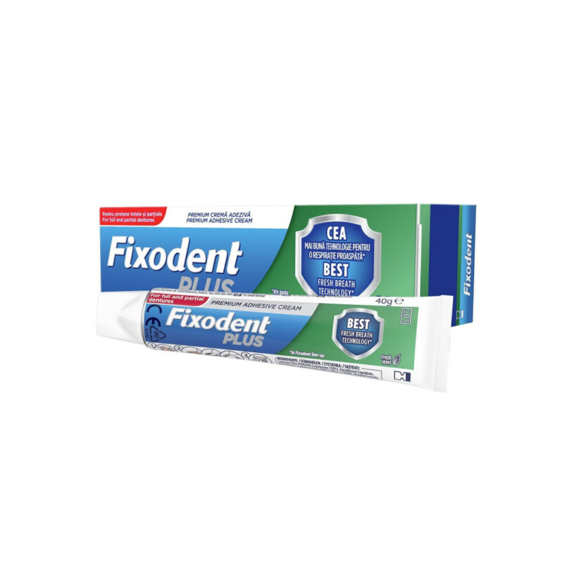 Fixodent Plus Best Fresh Breath Technology Στερεωτική Κρέμα Τεχνητής Οδοντοστοιχίας 40gr