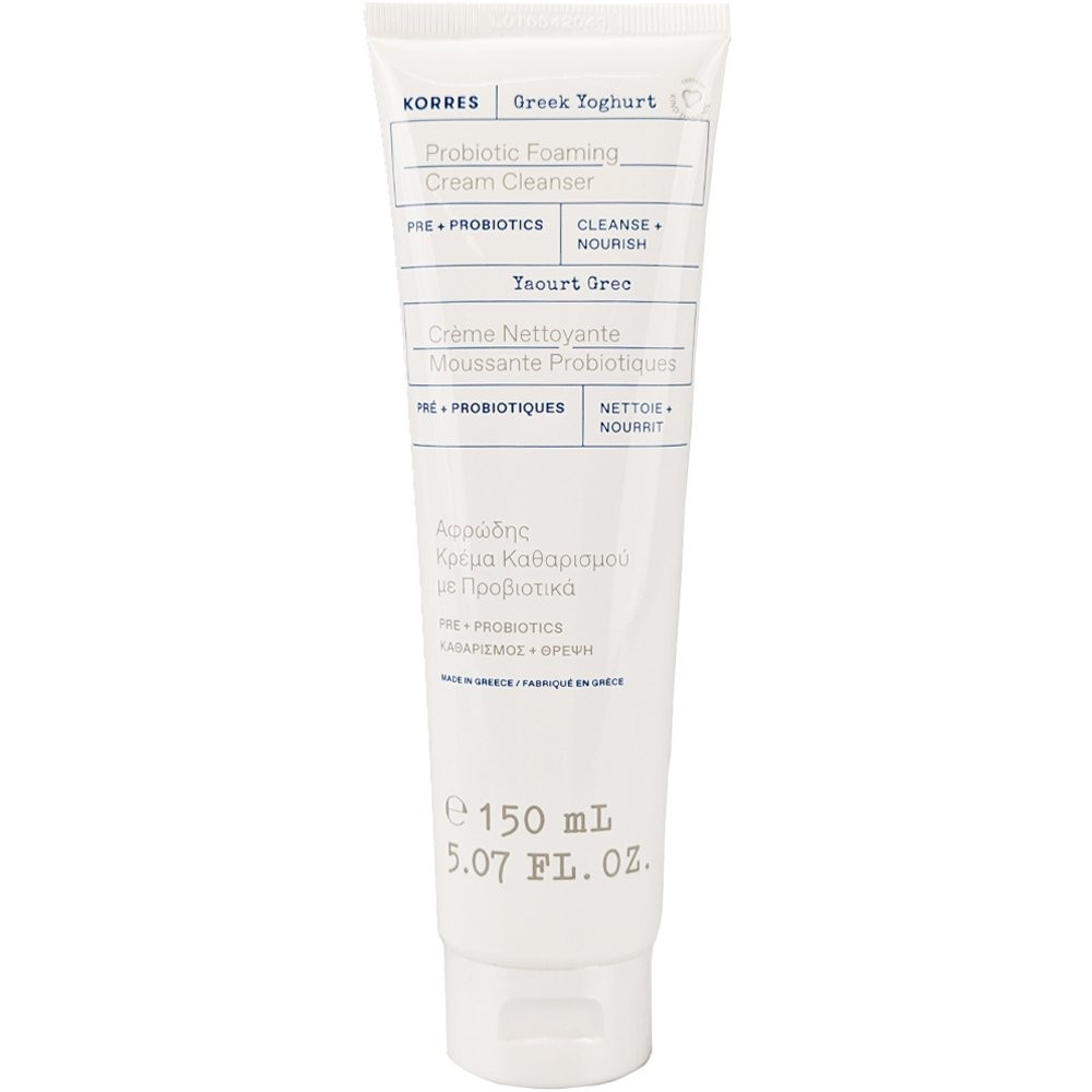 Korres Greek Yoghurt Foaming Cream Cleanser Αφρώδης Κρέμα Καθαρισμού με Προβιοτικά 150ml