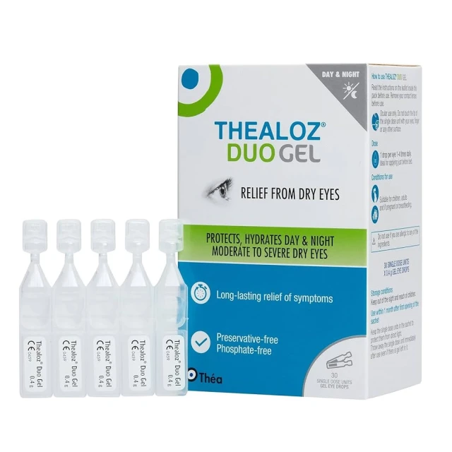 Thealoz Duo Gel Οφθαλμικό Λιπαντικό με Υαλουρονικό Οξύ 30 μονοδόσεις των 0,4gr