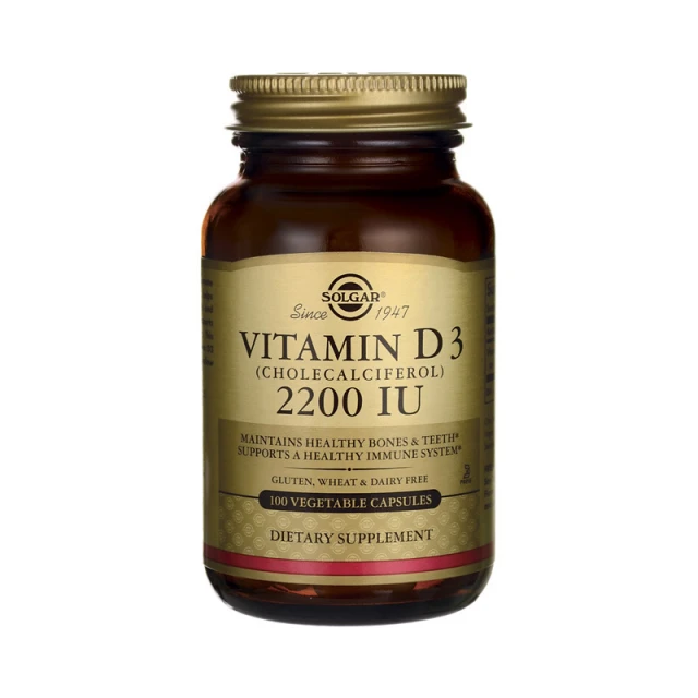 SOLGAR VITAMIN D-3 2200 100CAPS