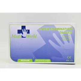 Mediworld Latex Γάντια Medium 100 τεμάχια