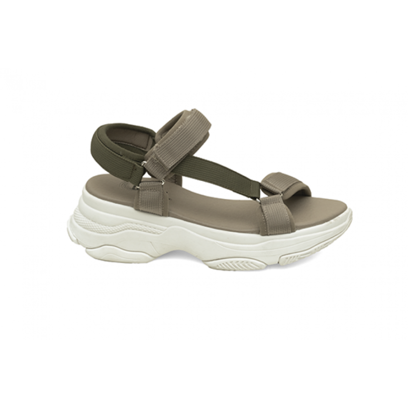 Level Anatomic Γυναικείο casual πέδιλο με λουράκια (2132)Λαδί
