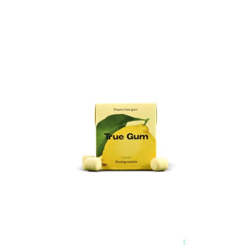 TRUE GUM Sugar Free Lemon Φυσικές Τσίχλες Χωρίς Ζάχαρη
