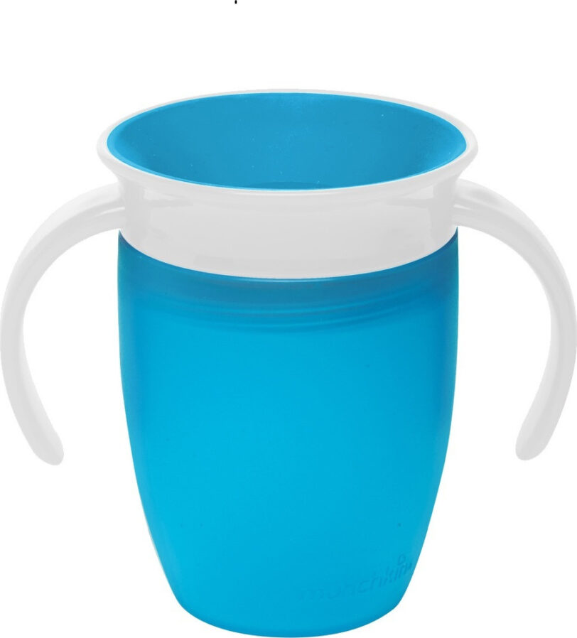 MUNCHKIN Κύπελλο Εκπαιδευτικό Miracle 360° 6m+ (Γαλάζιο) 207ml