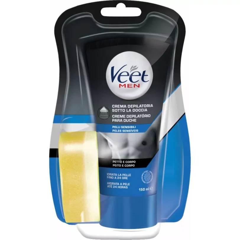 Veet Men Κρέμα Αποτρίχωσης για Άντρες για Χρήση στο Ντουζ, 150ml