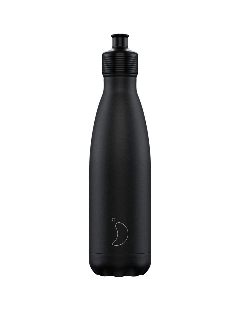 Chilly's Bottle SPORTS - BLACK 500 ml