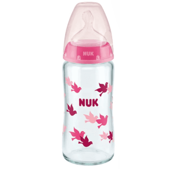 NUK Μπιμπερό First Choice+ Temperature Control Μπιμπερό με Δείκτη Ελέγχου Θερμοκρασίας & Θηλή Σιλικόνης 0-6 Μηνών, 240ml