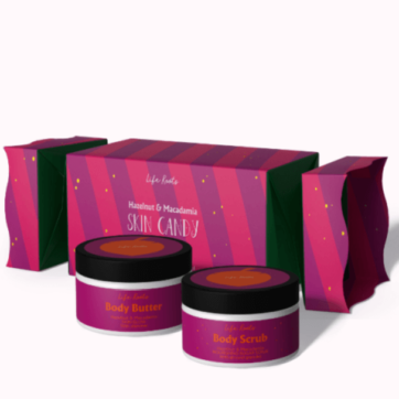 Life Roots Skin Candy Hazelnut & Macadamia Πακέτο Δώρου με Body Scrub 250ml & Body Butter 250ml
