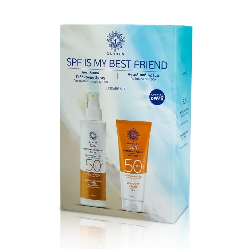 Garden Promo Αντηλιακό Spray Πρόσωπου-Σώματος SPF50 150ml & Αντηλιακή Κρέμα Προσώπου SPF50+ 50ml