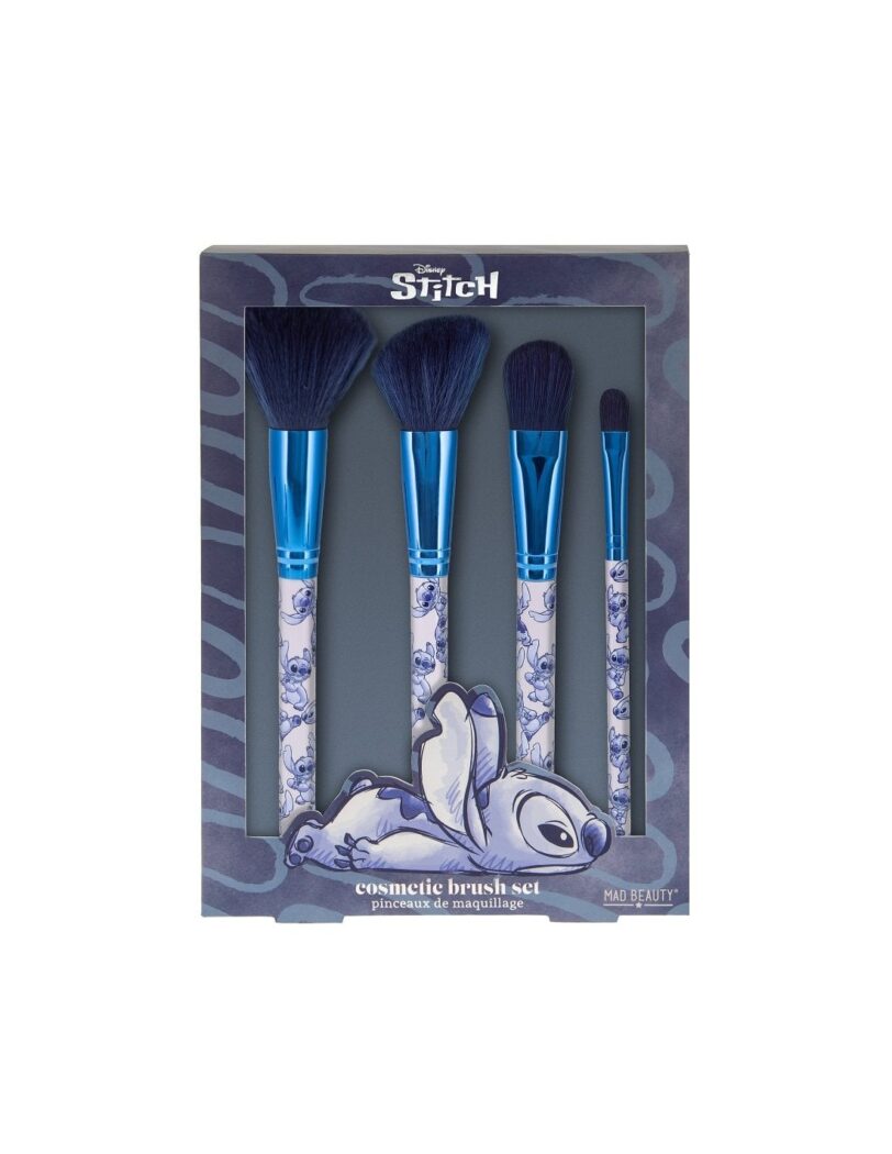 STITCH DENIM COSMETIC BRUSH SET Σετ πινέλων για μακιγιάζ με σχέδιο Stitch