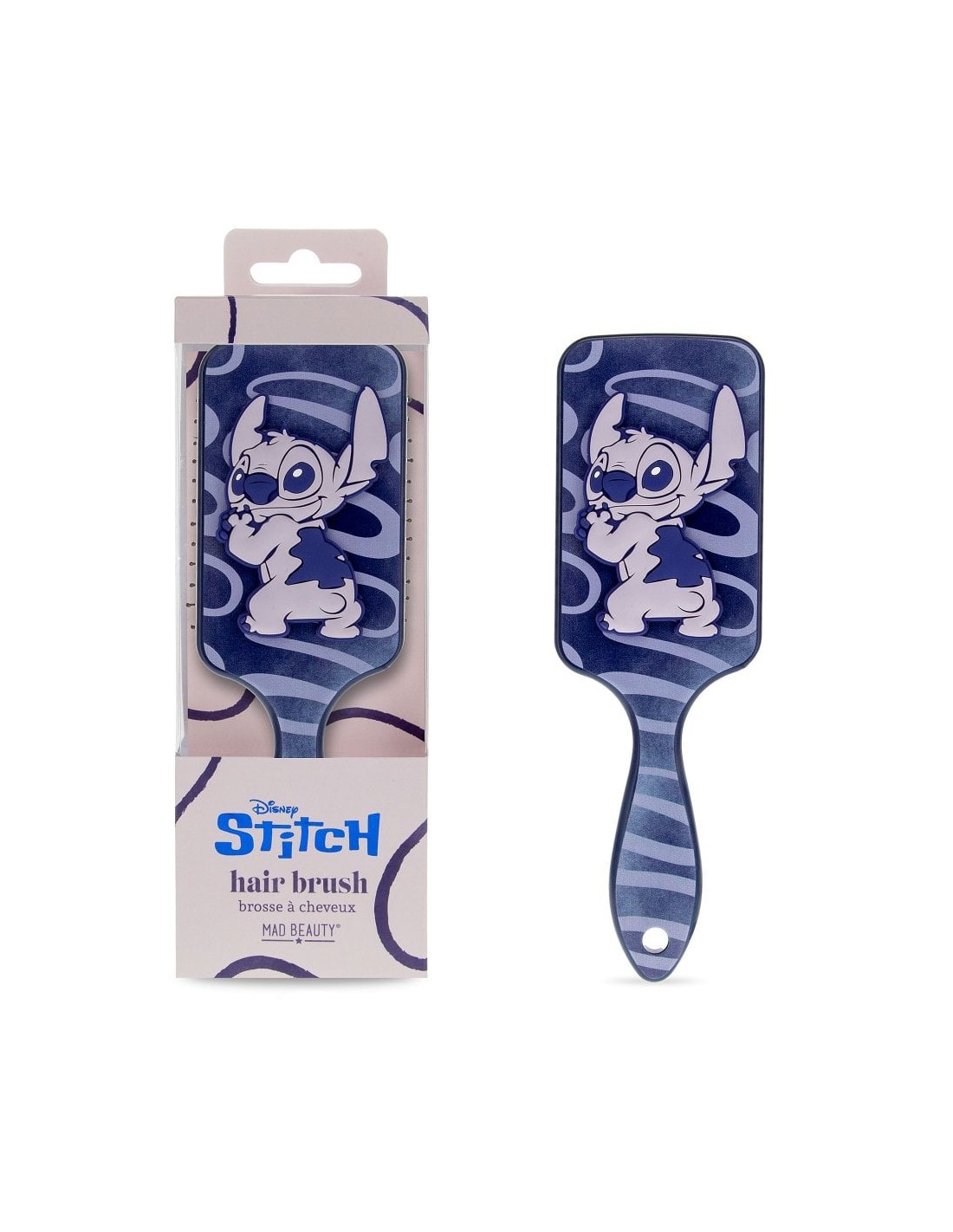 STITCH DENIM PADDLE BRUSH Βούρτσα για τα μαλλιά με σχέδιο Stitch - Image 2