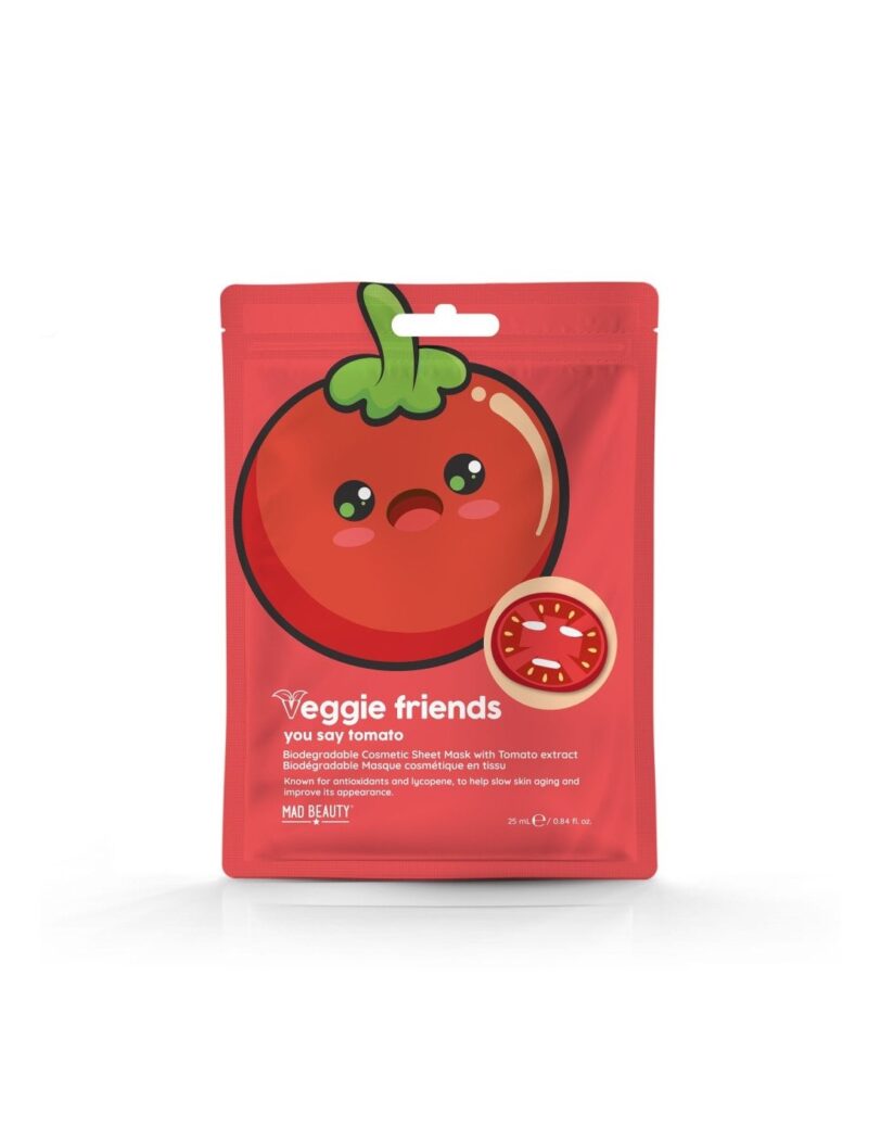 VEGGIE FRIENDS TOMATO SHEET FACE MASK