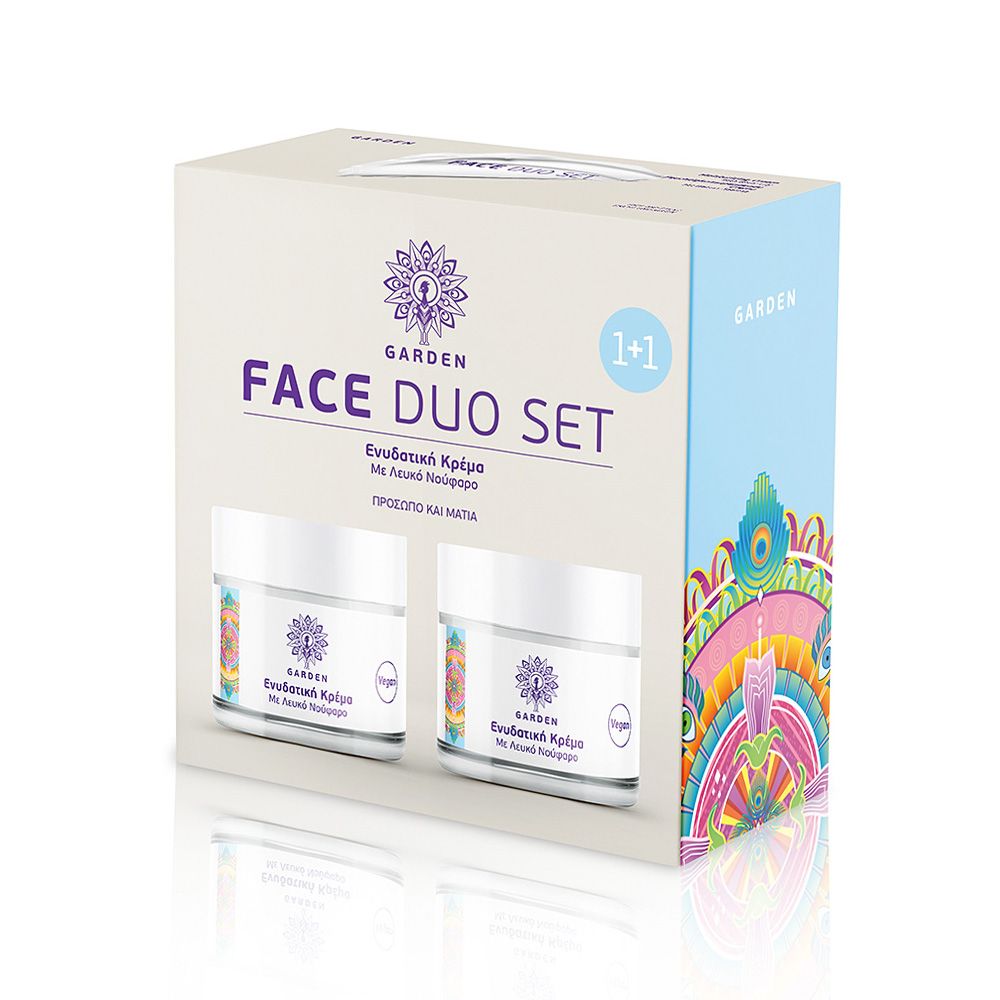 Garden Promo 1+1 Face Duo Eνυδατική Kρέμα με Λευκό Νούφαρο για Πρόσωπο & Μάτια, 50ml