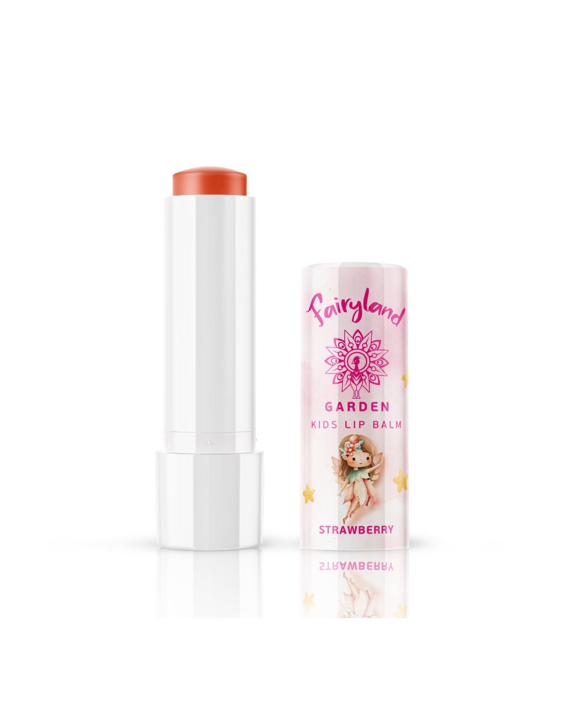 GARDEN OF PANTHENOLS Fairyland Lip Balm Strawberry Lily 6 Παιδικό Lip Balm με Άρωμα Φράουλα, 5.2g - Image 2