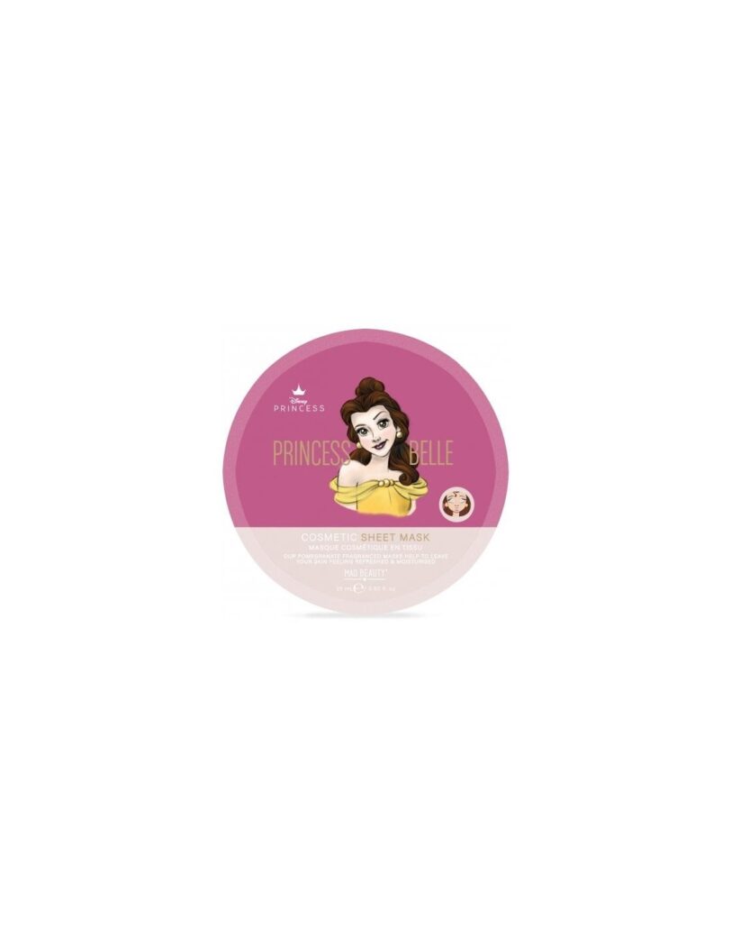 Mad Beauty Face Mask Princess Belle Mάσκα Προσώπου για Ενυδάτωση & Αποτοξίνωση, 25ml