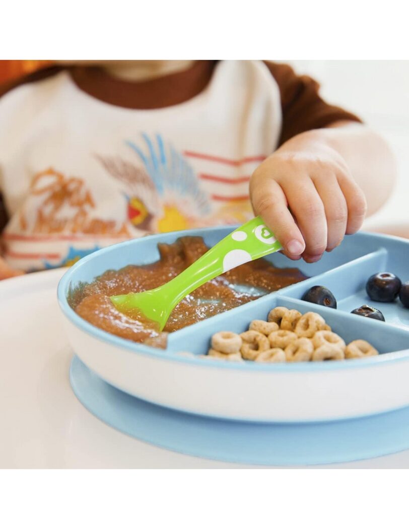Munchkin παιδικό πιάτο με βεντούζα suction plate (1 Τμχ) ΓΑΛΑΖΙΟ - Image 3