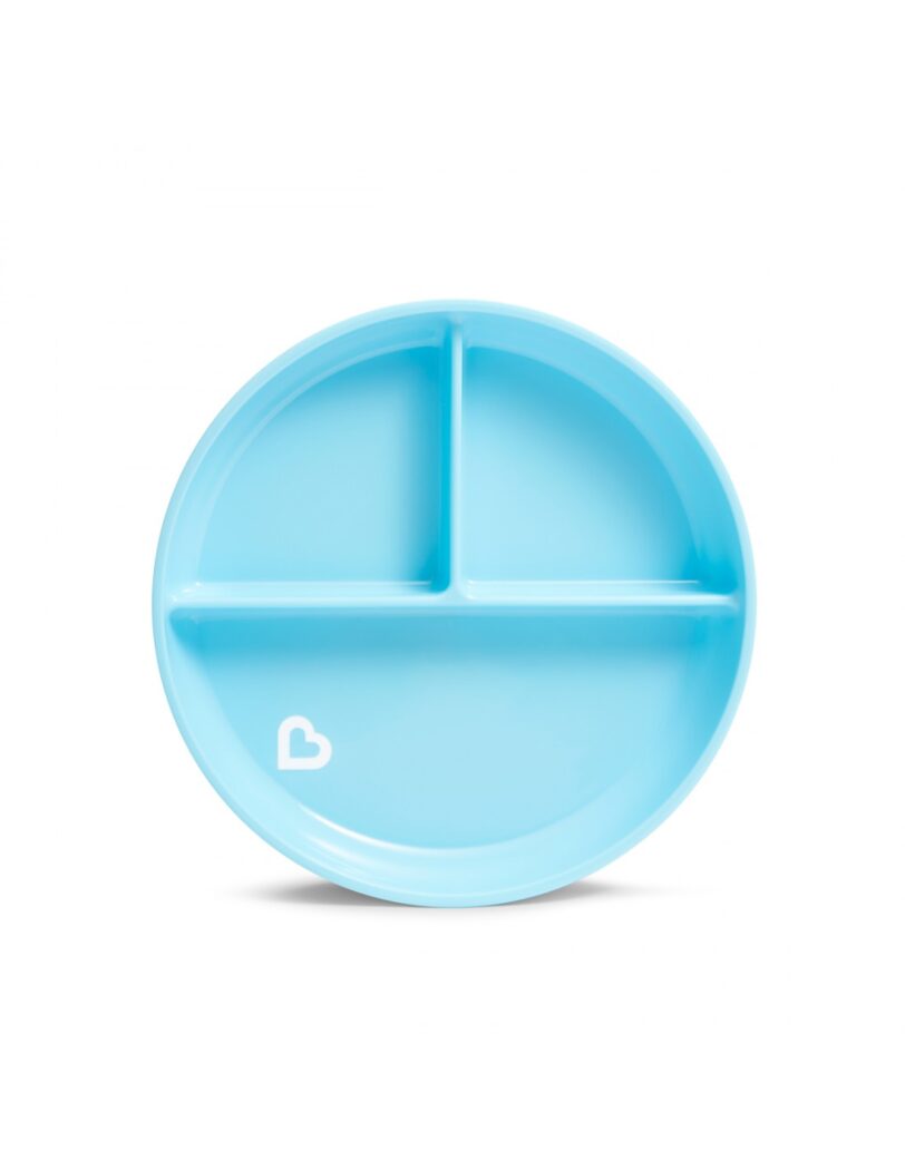 Munchkin παιδικό πιάτο με βεντούζα suction plate (1 Τμχ) ΓΑΛΑΖΙΟ