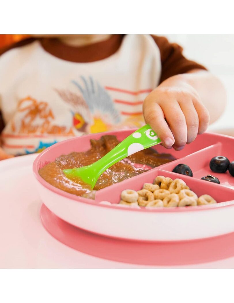 Munchkin παιδικό πιάτο με βεντούζα suction plate (1 Τμχ) Ροδί - Image 3
