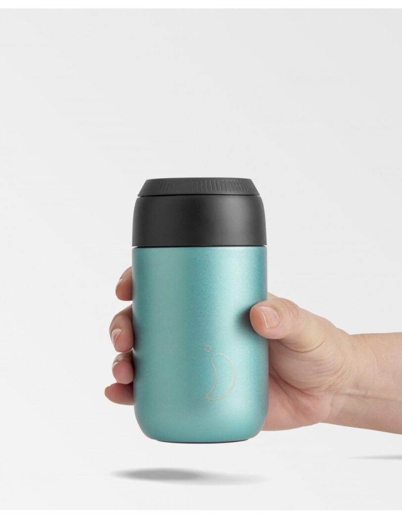 CHILLY'S SERIES 2 340ml COFFEE CUP - MATTE METALLIC ATLANTIS