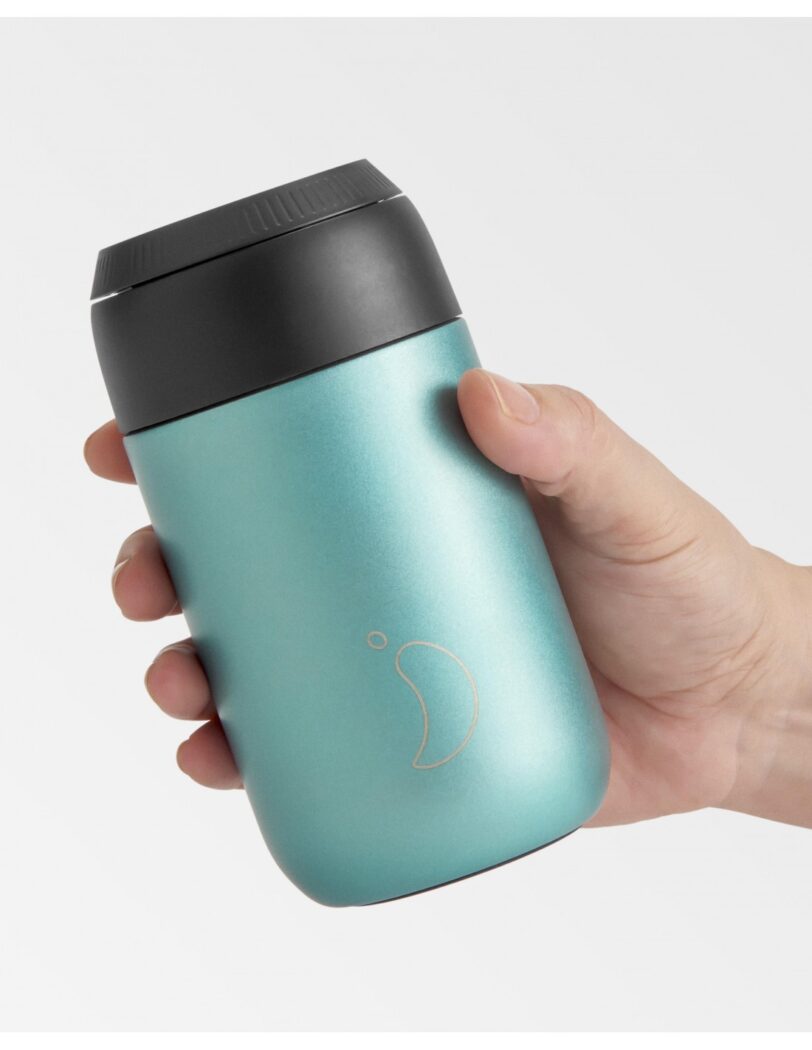 CHILLY'S SERIES 2 340ml COFFEE CUP - MATTE METALLIC ATLANTIS - Image 2