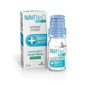 Novax Navi Nacl 5% PF Υπερτονικές Οφθαλμικές Σταγόνες 10ml.