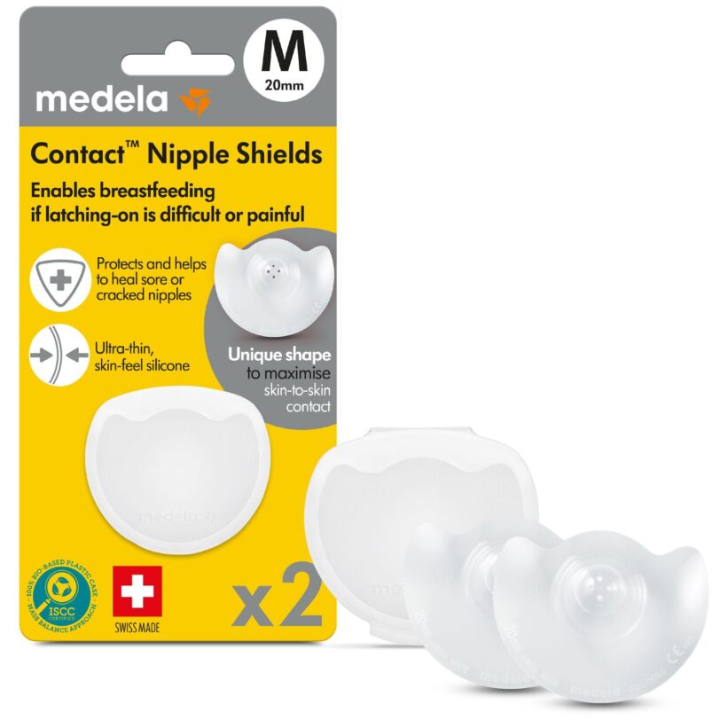 Medela Contact Nipple Shields, Medium, 2τμχ καλύπτρες θηλής μαστού μέγεθος μεσαίο