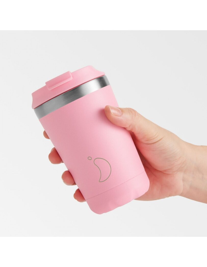 CHILLY'S ORIGINAL COFFEE CUP | PASTEL PINK 340ML - Image 3