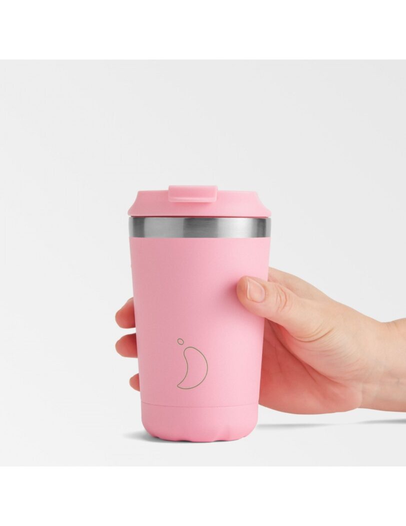 CHILLY'S ORIGINAL COFFEE CUP | PASTEL PINK 340ML - Image 4