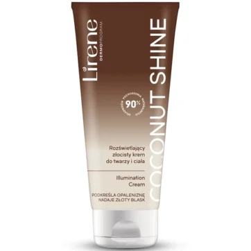 Lirene coconut shine illuminating body and face cream 150ml