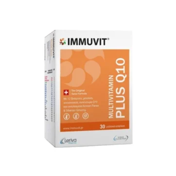 Leriva Pharma Immuvit Plus Q10 Multivitamin, 30caps