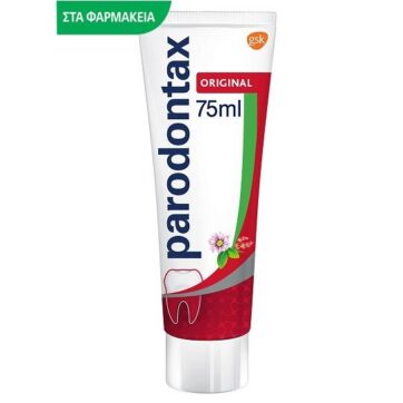 Parodontax Original με γεύση Μέντας & Τζίντζερ Οδοντόκρεμα για Ούλα που Αιμοραγούν, 75ml