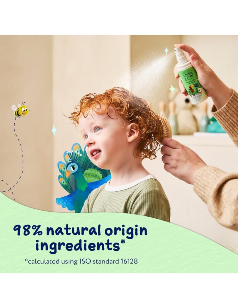 Childs Farm Apple & Pear Hair Detangler Spray 100ml - Image 4