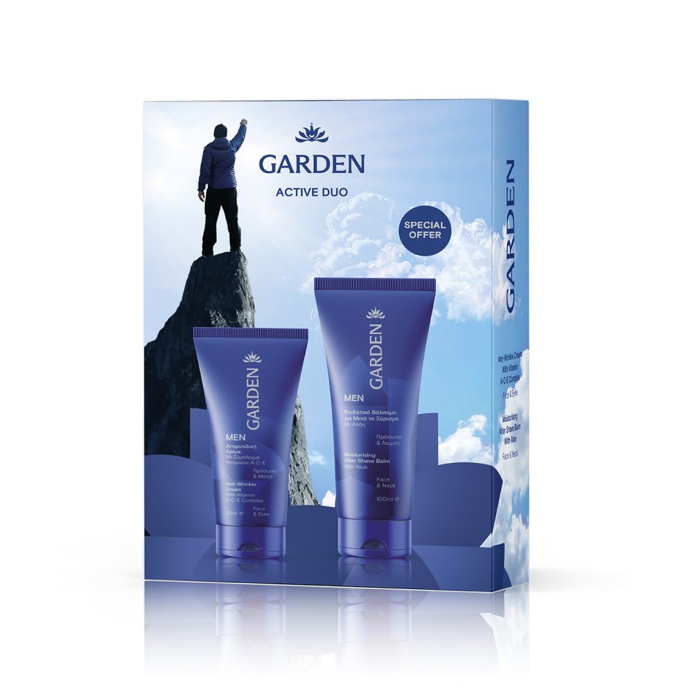 Garden Men Promo Αντιρυτιδική Κρέμα 50ml & Ενυδατικό Βάλσαμο για Μετά το Ξύρισμα 100ml