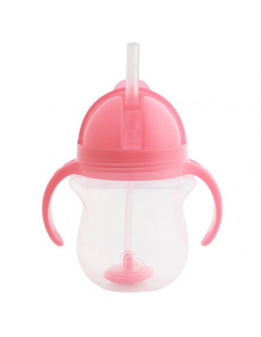 Munchkin 1PK 7OZ Any Angle Replacement Straw pink - Image 2