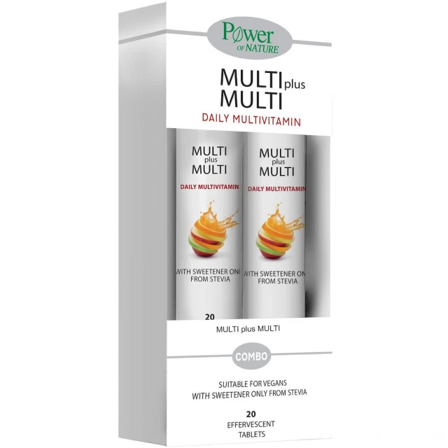 Power of Nature Promo Multi Multi Stevia, 2x20 Αναβράζοντα Δισκία